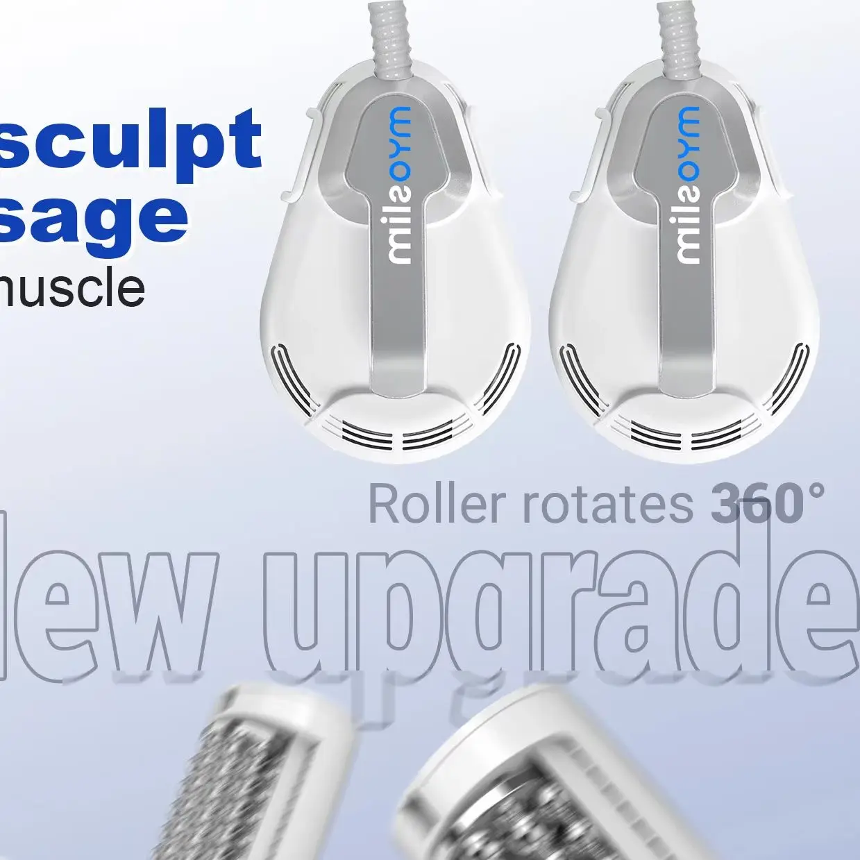 

Массажер для коррекции фигуры EMS: роликовый массаж для уменьшения жира на животе и наращивания мышечной массы. Новейший вакуумный роликовый массажер с внутренними шариками, вращающийся на 360 градусов, для массажа жировых отложений.