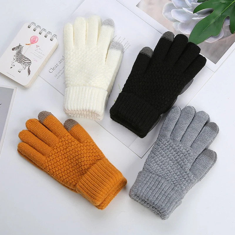 

Women's winter new riding warm and plush thickened warm gloves for autumn and winter windproof, cold proof and antifreeze gloves