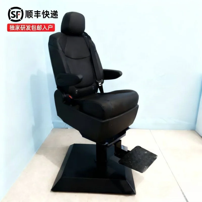 The marine driver's seat can be lifted and swivel anti-wave upholstery