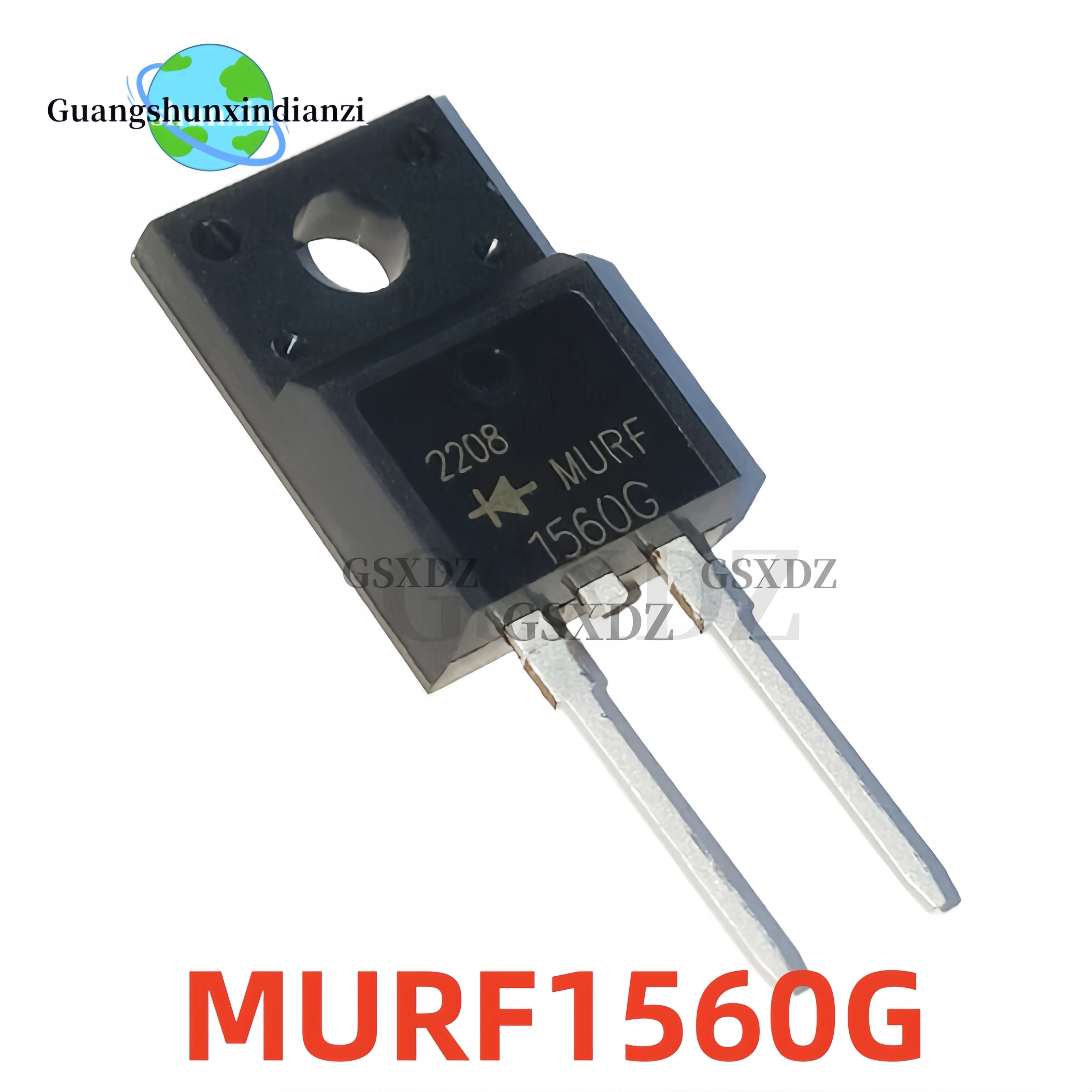 10PCS New original Fast recovery diode MURF860G MURF1060G MURF1560G TO-220F-2 pin