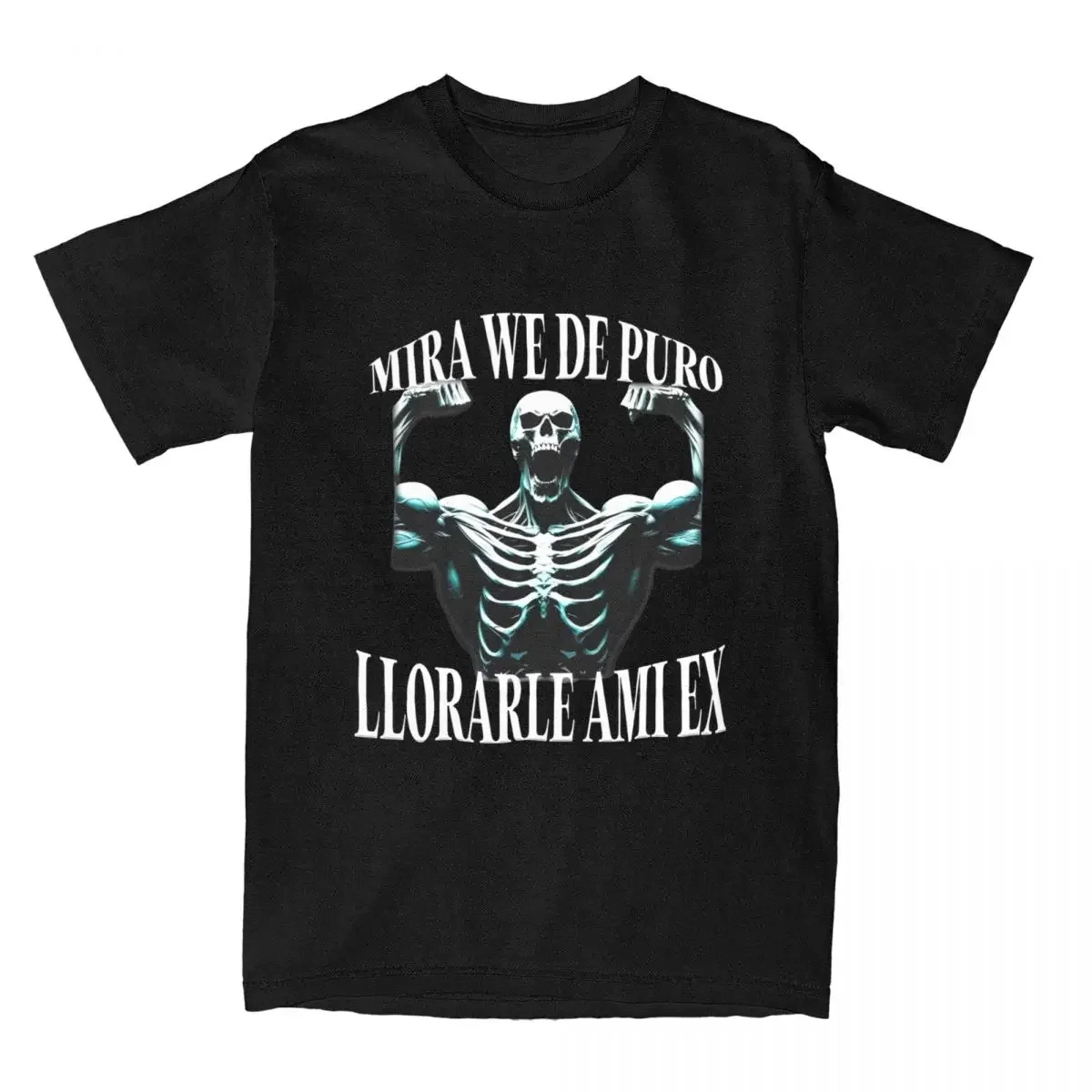 Men's Fashion Skeleton Fitness Exercise Tee Tops Husband Daddy Novelty Gifts Levanto Fierros Porque: Calacas Chidas Gym T-Shirt