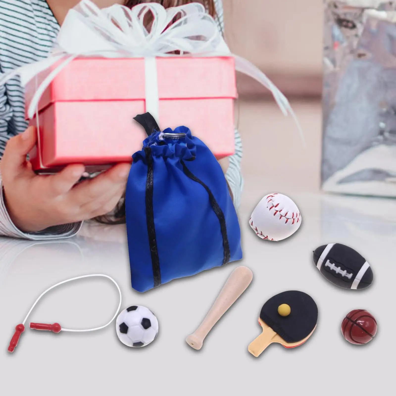 Puppenhaus Miniatur Sport Set Spielen Puppenhaus Zubehör Sammlung Sportspielzeug für Partybevorzugung Wohnzimmer Spielzimmer Schule