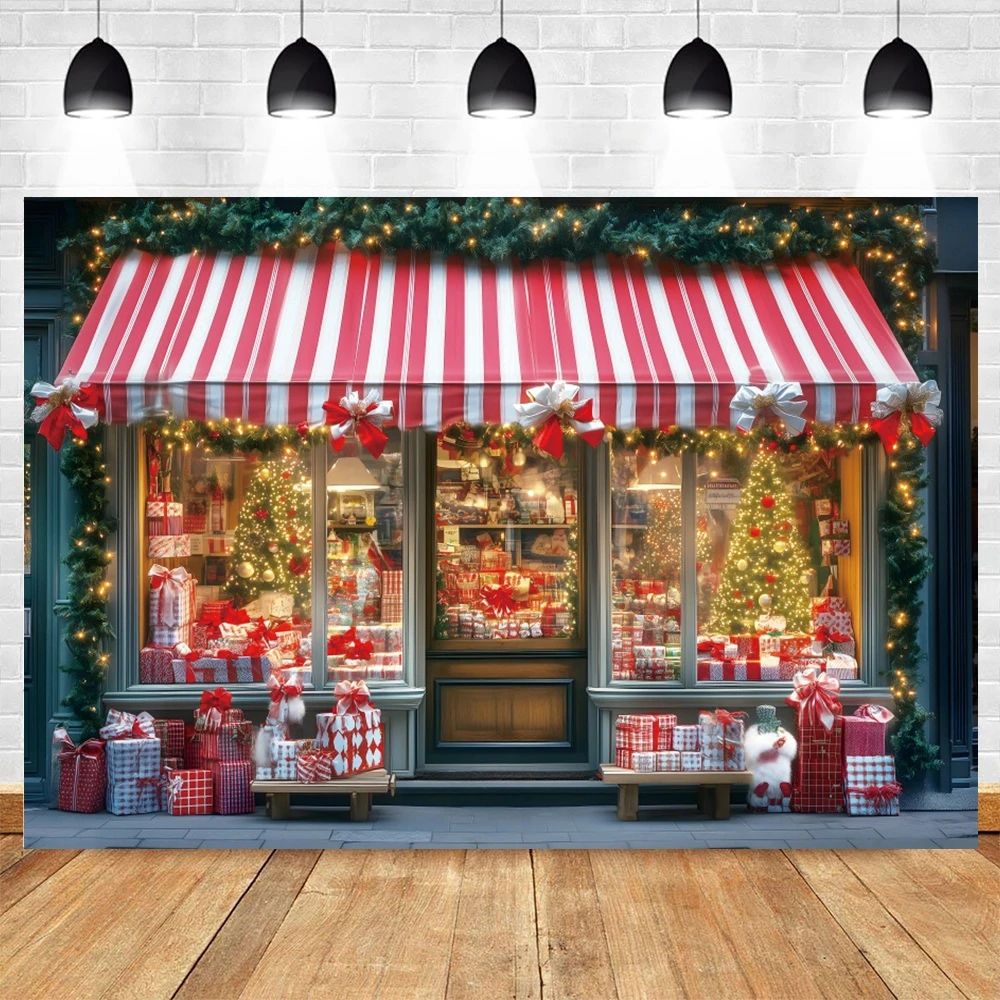 خلفية عيد الميلاد الشتاء شجرة الأرز إكليل هدية الأسرة عيد ميلاد سعيد حزب الديكور صورة خلفية التصوير الفوتوغرافي