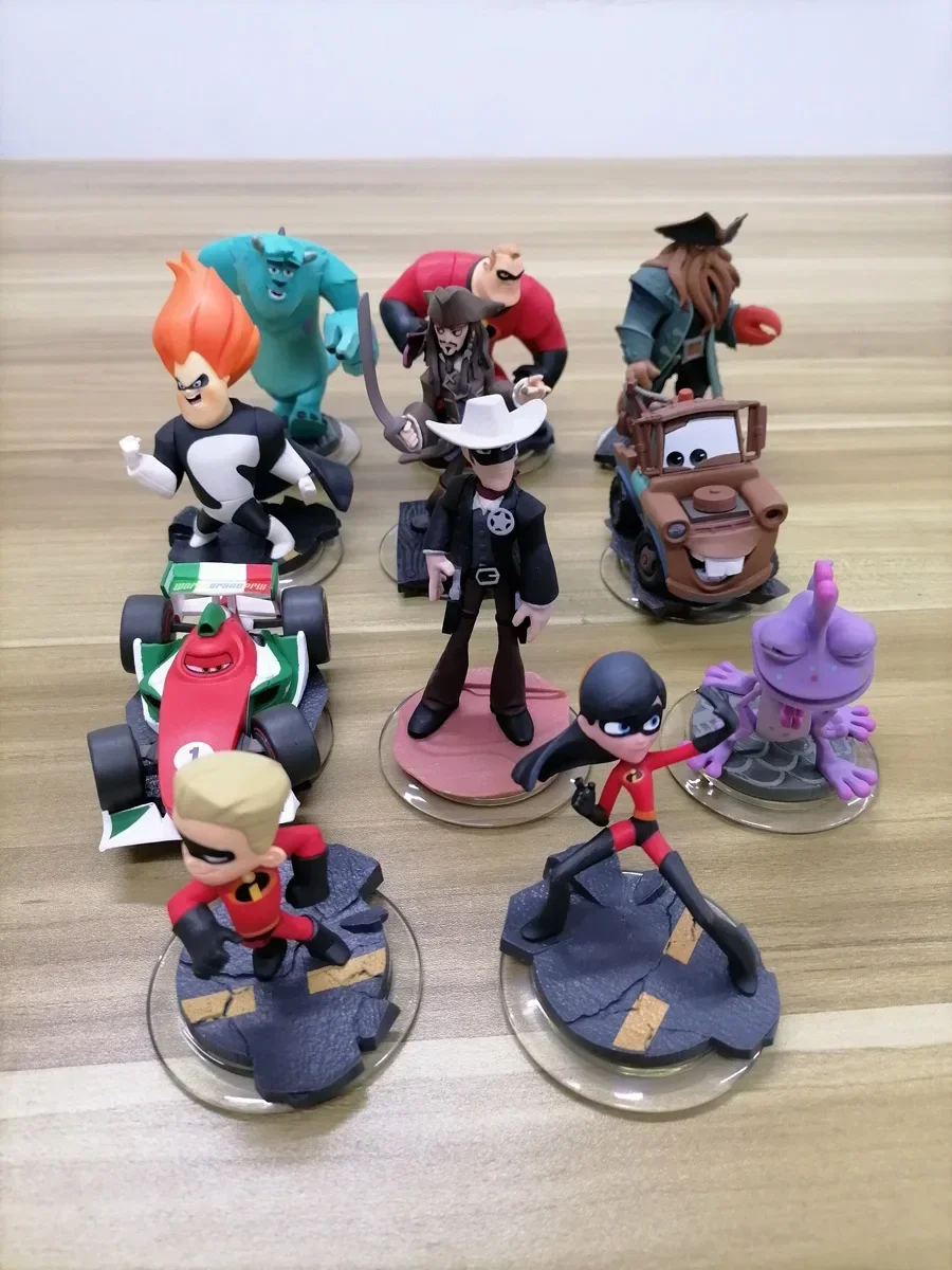 Disney Infinity Figure The Incredibles Lone Ranger Cars Pirates Figure Caribbean CaptainJack Sparrow Davy Jones Models Toy