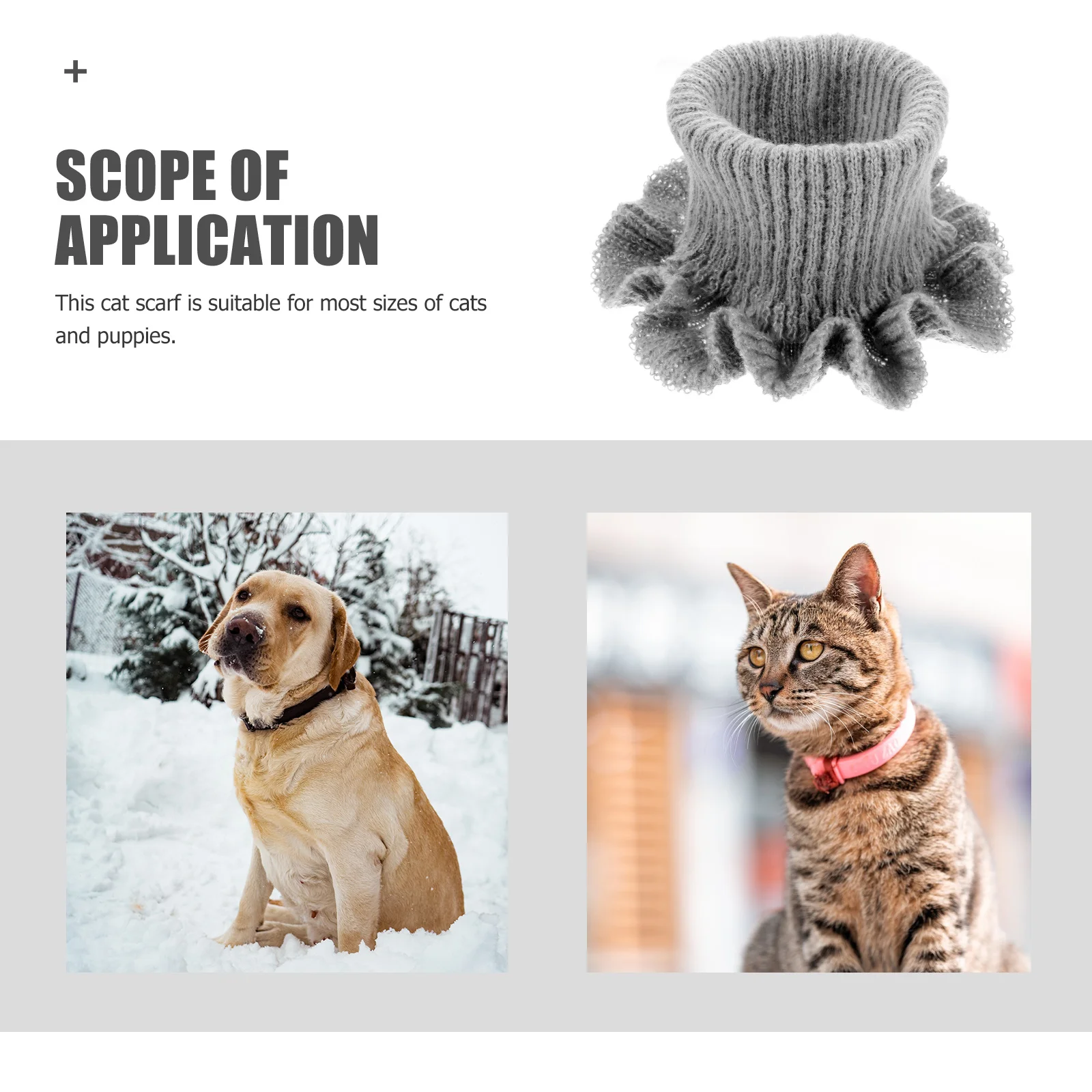 

Comfortable Pet Scarf 1 Unit Fashionable Winter Neck Accessory for Cats Dogs Soft Breathable Fabric Holiday Party Gift Idea