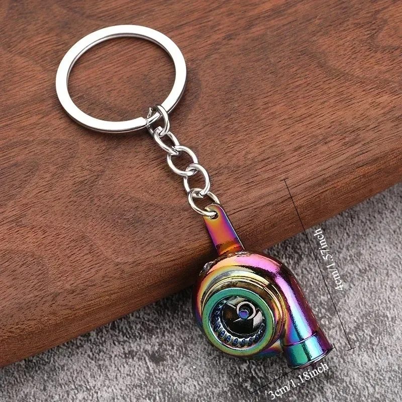 1PC Car Keychain Turbo Gear Shift, Metal Automotive Keyring Accessory, Vintage Style Gift for Car Owners & Fans