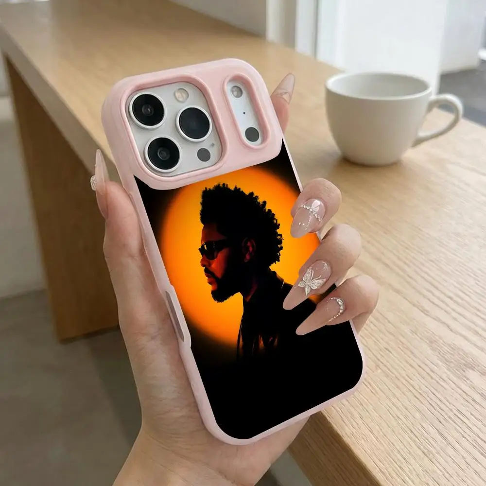 Star T-The Weeknd Hip Hop Print Phone Case 2 in 1 Matte Case for iPhone 18 17 16 15 14 Pro Max Shockproof Slim Cover
