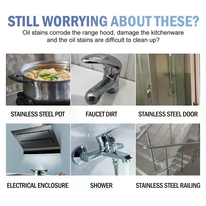 New Jue-Fish Metal Polishing Wax - Household Kitchen Range Hood and Cookware Cleaning, Rust Removal, and Grease Polishing Agent
