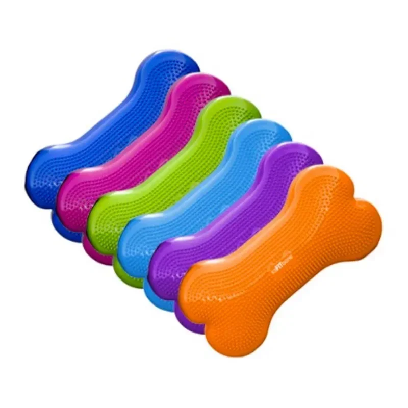 Fitness ball bone shaped ball with anti slip protrusions, core muscles of hind limb strength