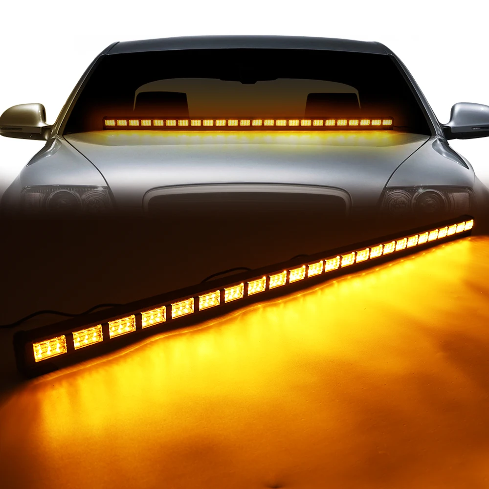 

EIRUIYO, 46 дюймов, экстренная Стробоскопическая Лампа, 4 цвета, изменение яркости для автомобиля, грузовика, Полицейская Стробоскопическая Лампа, сигнальные лампы 12-24 В