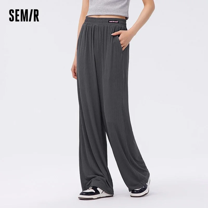 Semir Casual Pants For Women Cool And Wide-Leg Pants With A Touch Of Summer Irregular Texture And Flowing Feeling Lazy Style