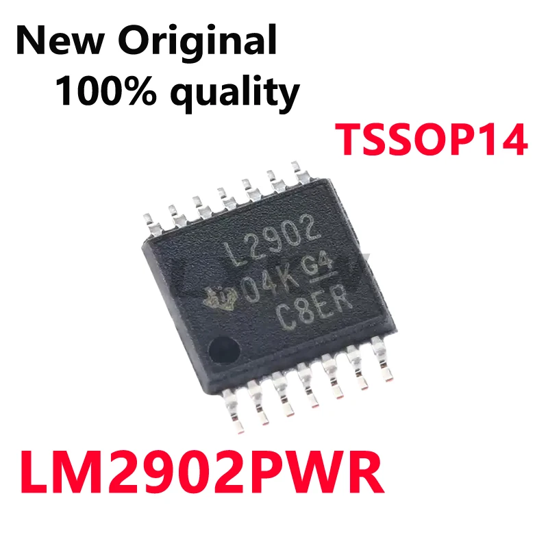 10/PCS New LM2902PWR L2902 TSSOP14 Four-channel operational amplifier chip In Stock