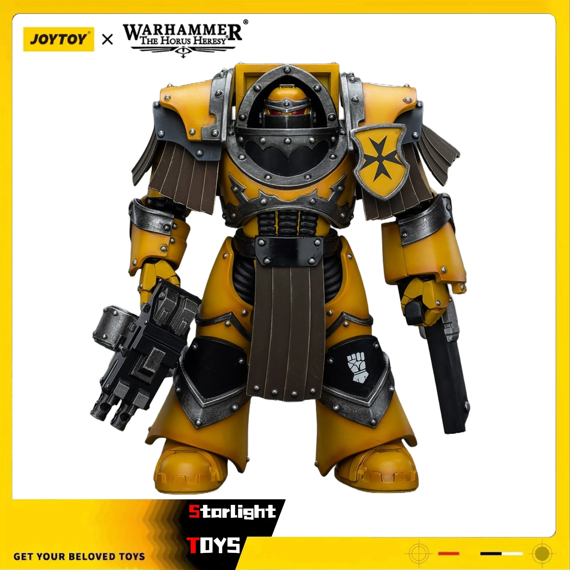 

JOYTOY 1/18 Action Figure Warhammer 40K Imperial FistsLegion Cataphractii Terminator SquadLegion Cataphractii with Chainfist Toy