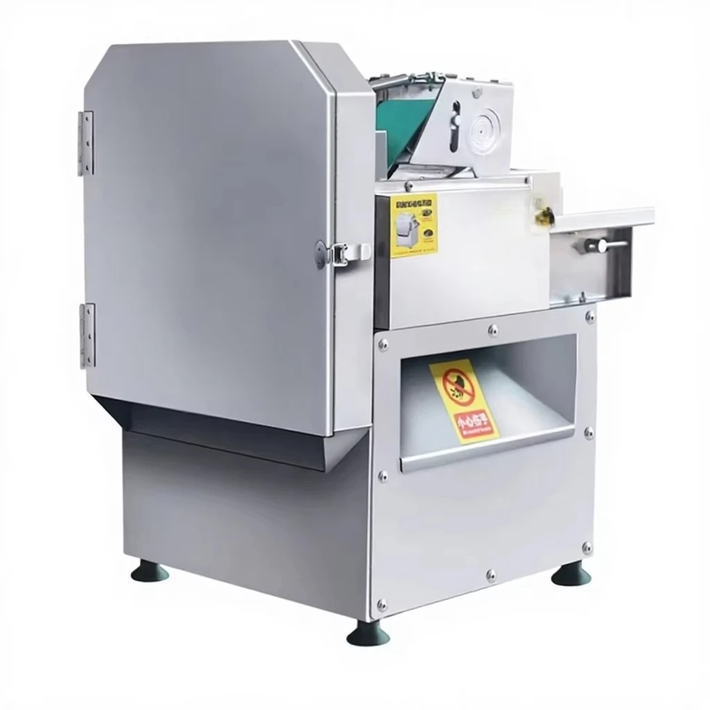 Automatic Multifunctional Stainless Steel Electric Slicer with Motor 220V 300W for Vegetables Fruits Ginger Onions Restaurants
