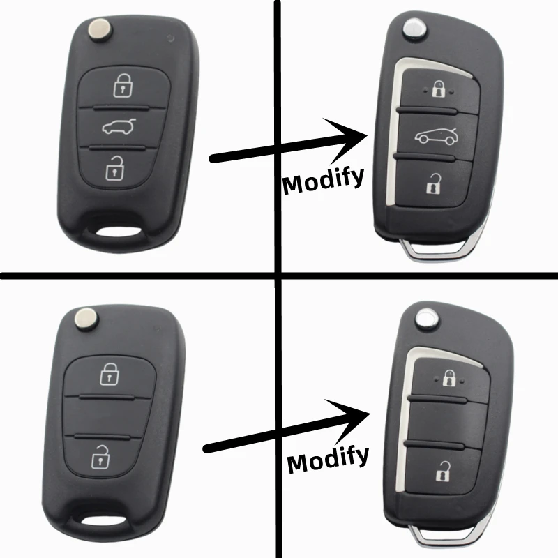 

Сменный корпус ключа-брелока OEM с 2/3 кнопками для Hyundai I30, IX35, Verna, Accent, Solaris; для Kia K5, Rio, Picanto, Ceed