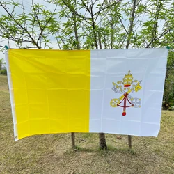 VAT VA Vaticanae Vatican Country Flag   90x150cmChristianity Cross Banner Church Pennant banner high quality polyester Vatican C