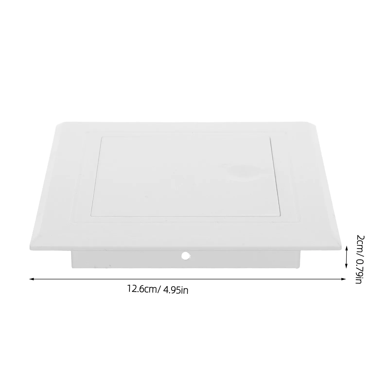 Plastic Access Panel Self Adhesive Wall Ceiling Access Cover 4.96in Square Plumbing Electrical Maintenance Inspection Drywall