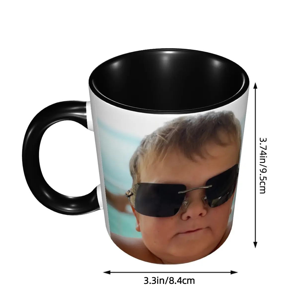 DIY Team MMA Hasbulla Fight Meme Ceramic Mug Custom Funny Hasbulla Hasbullah Smile Coffee Cup Creative Gift