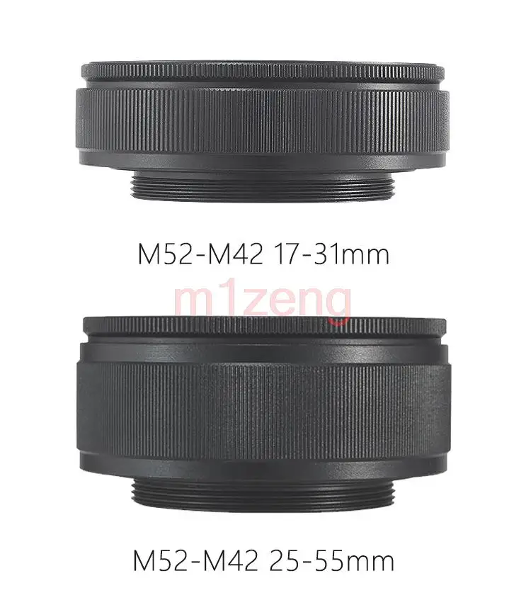 

m52-m42 17-31mm 25-55mm 35-90mm M52 to M42 Mount Focusing Helicoid Ring Adapter Macro Extension Tube for camera lens