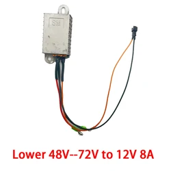 Pthene RCNUN DC 48V 60V 72V To 12V 6A 8A Voltage Converter Step Down Power Supply Electric Scooter Motorcycle Light