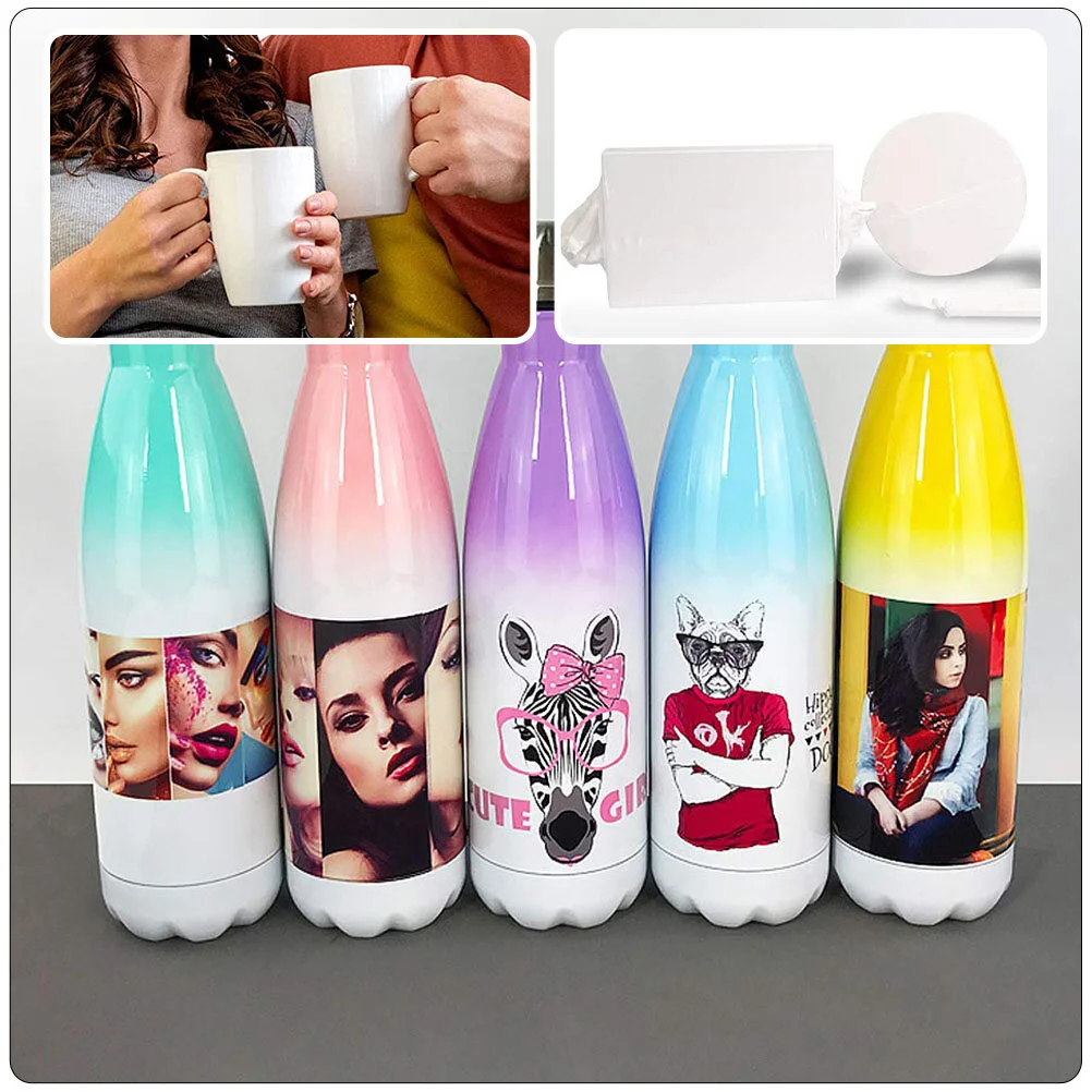 20 Pcs Shrink Film Tumblers Sublimation Heat Transfer Wrap Bags Blank Films Oz Printing White Oven 20oz