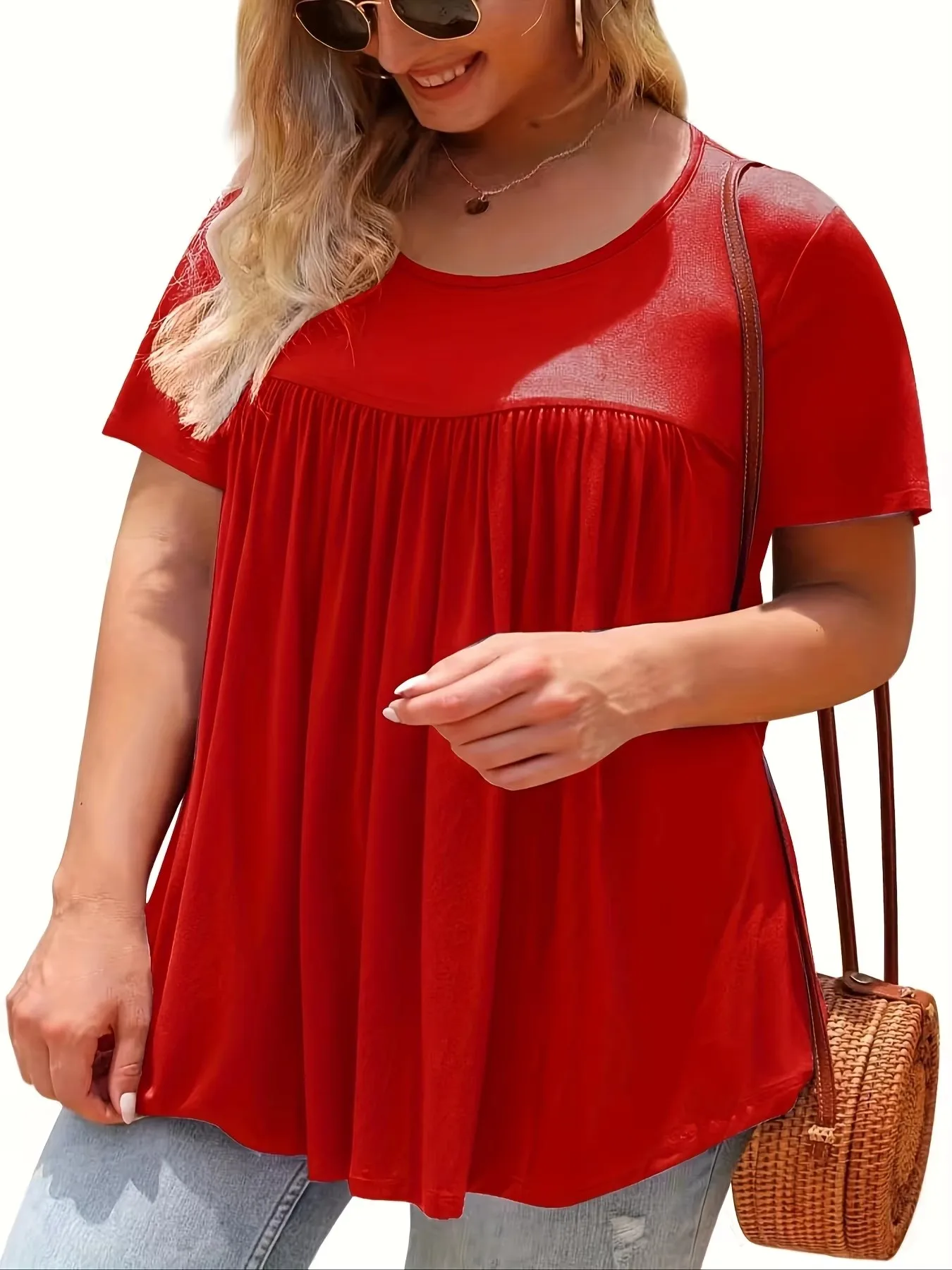 

2025 трансграничная новая женская футболка большого размера с принтом в богемном стиле с цветочным принтом большого размера, свободная с короткими рукавами