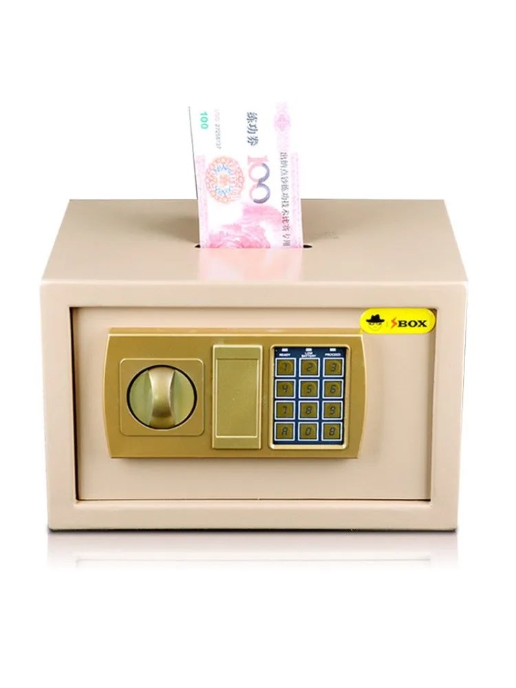 Household small safe creative large cash box piggy bank password safe