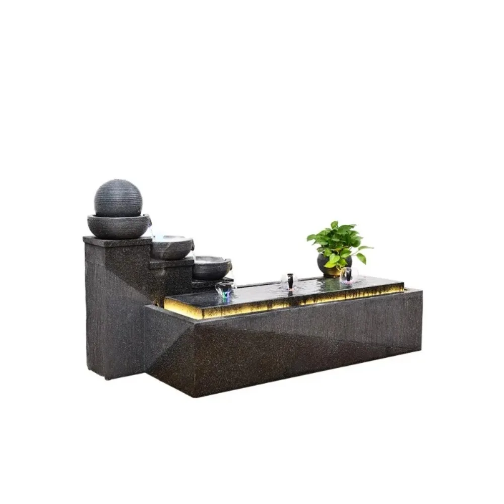 

Simple floor-standing fountain ornaments outdoor indoor modern fish pond waterscape humidifier