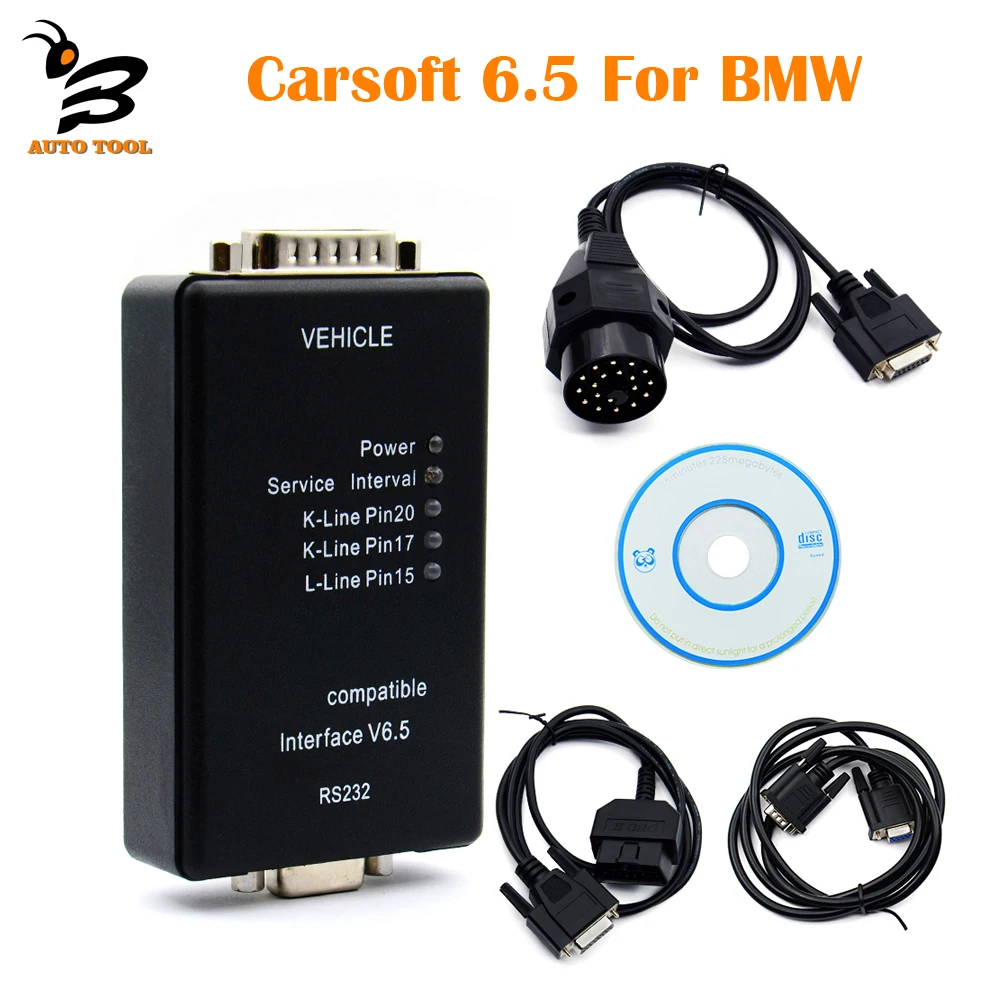 Auto Carsoft 6.5 ECU Programmer For BMW Professional Diagnostic Tool for BMW E30/E36/E46/E34/E39/E53/E32 Auto Error Diagnostic