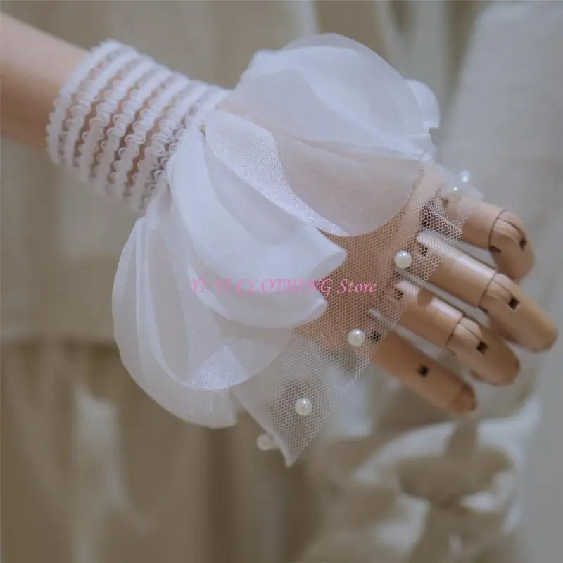 N5KF Delicate Wristband For Nails Styling Photo Elastic Cuffs Photo Props