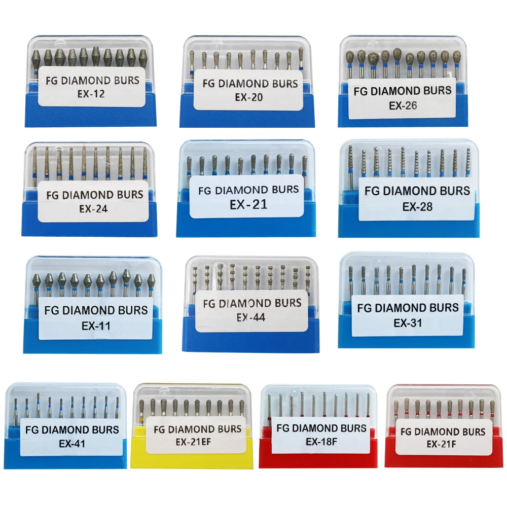 10Pcs/Pack EX Series Diamond Burs