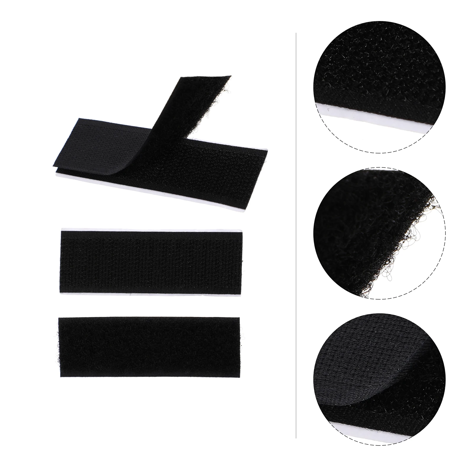 

100pcs Self Adhesive Hook Loop Tape Strong Durability Storage Solution Heavy Duty Hanging Strips DIY Outdoor