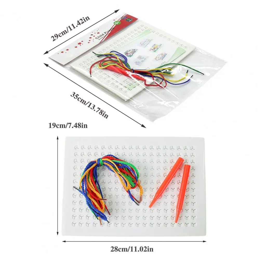 子供のための教育用スレッドボードゲーム,細かい運動技能,トレーニングパターン,織りおもちゃ,DIYレースプロジェクト,ギフト