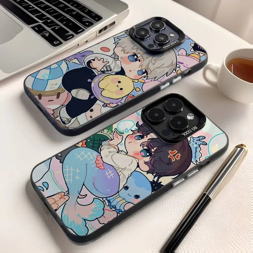 

love and deepspace Phone Case For iPhone 16,15,14,13,12,11,8,7,Pro,Max,Plus,Mini,XS,SE Anti Fall Black Matte Hard
