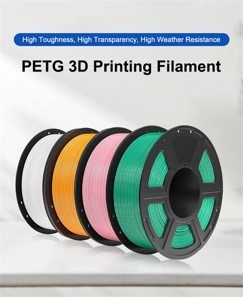 3D-Drucker Filament PETG 1,75mm 1KG Hochpräzise Geringe Schrumpfung Umweltfreundliches Langlebiges Druckmaterial für 3D-Druck – Detail 1