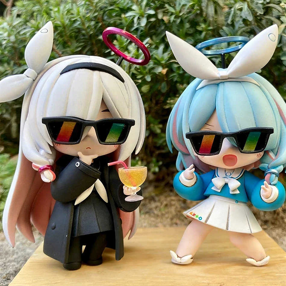 Blauw Archief De Animatie Q versie Figuur A.R.O.N.A Anime Periferie Kawaii Auto Decoratie Model Speelgoed Pop Kerstcadeaus