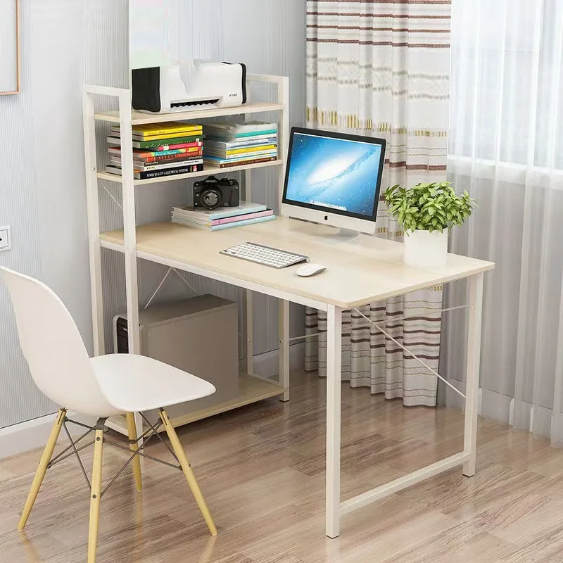 Factory Wholesale Furniture Modern Design Simple Style Computer Desk with Shelf Hot Sale Office Bedroom Learning