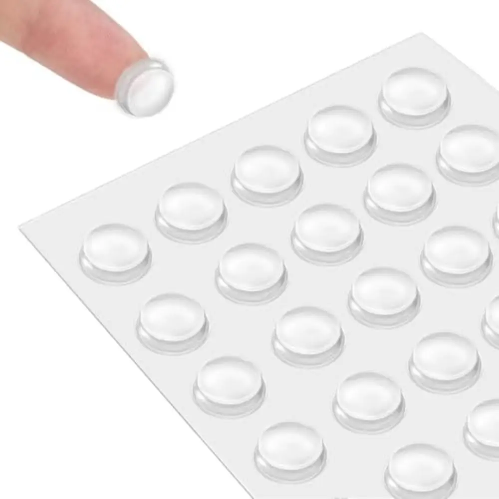 100pcs Soft Silicone Rubber Silicone Furniture Pads Self Adhesive Protective Pad Silicone Bumper Pads Anti Slip Bumpers