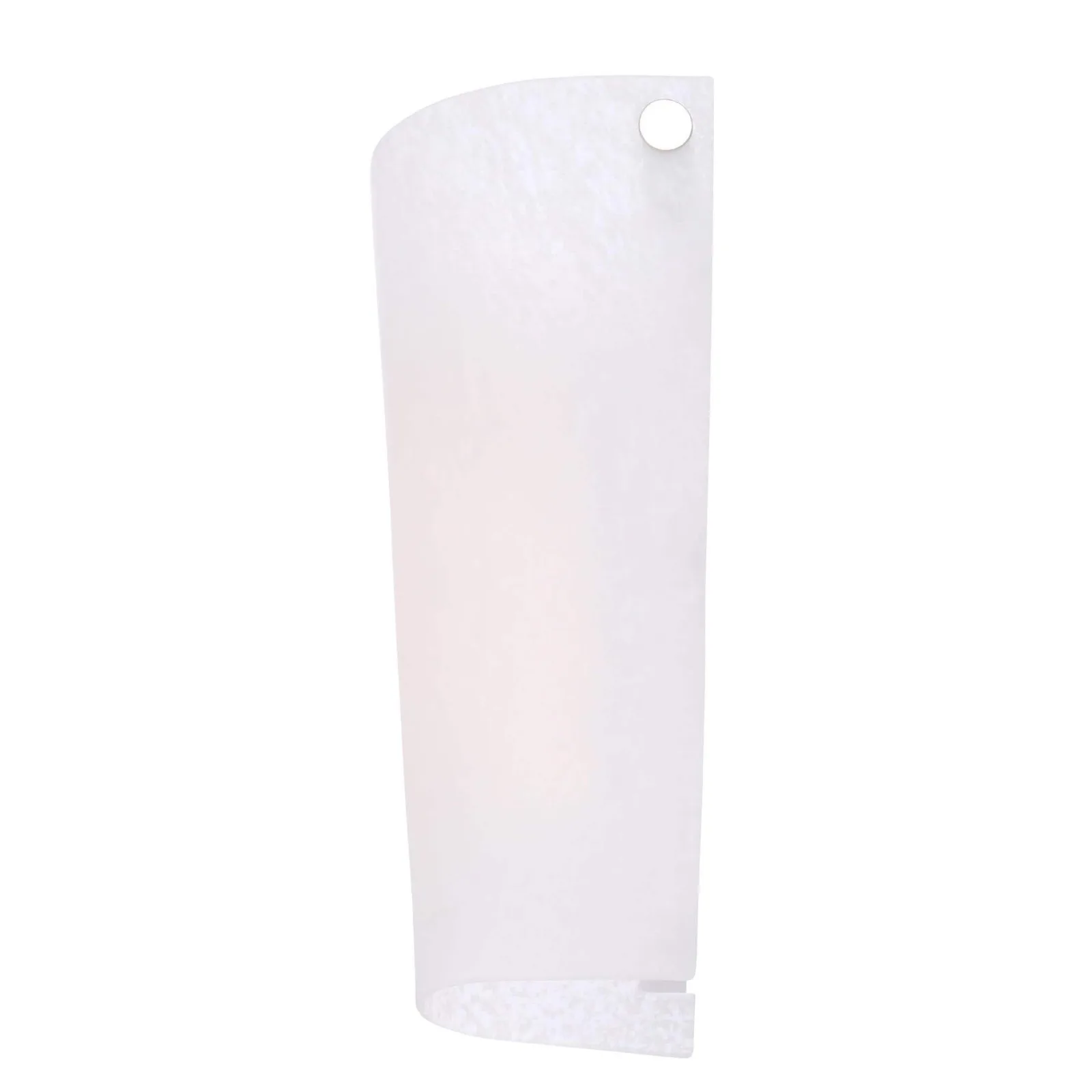 US White 6-LED Conical Battery Operated Sconce with Frosted Marble Glass Shade