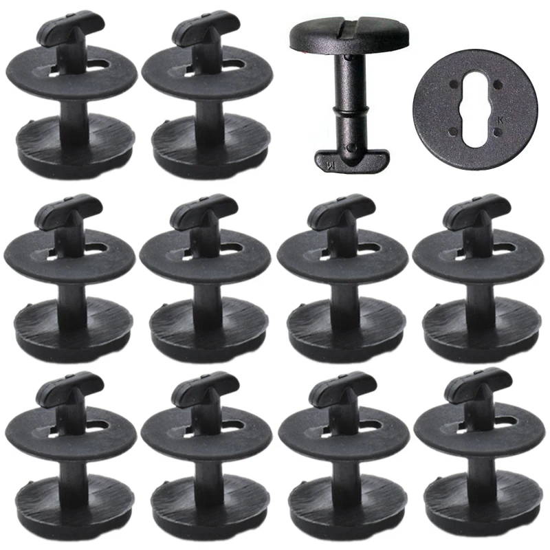 4/10Pcs Car Floor Carpet Mat Clips with Washers Fastener Twist Lock For BMW E32 E34 E36 E46 3 Series E38 E39 5 7 Series