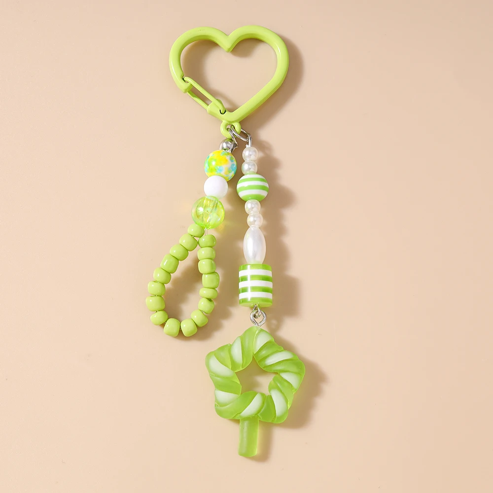 Pretty Resin Candy Lollipop Keychain, Juice Pendant