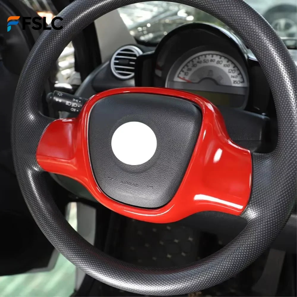 

⭐ Оригинальный ⭐ Накладка на руль из карбона ABS для Smart Fortwo 451 2009-2015, аксессуар для тюнинга салона автомобиля
