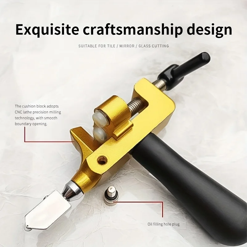 2 in 1 Glass Ceramic Tile Cutter with Knife Wheel Diamond Roller Cutter Cutting Machine Opener Breaker Tools Accessories image 2