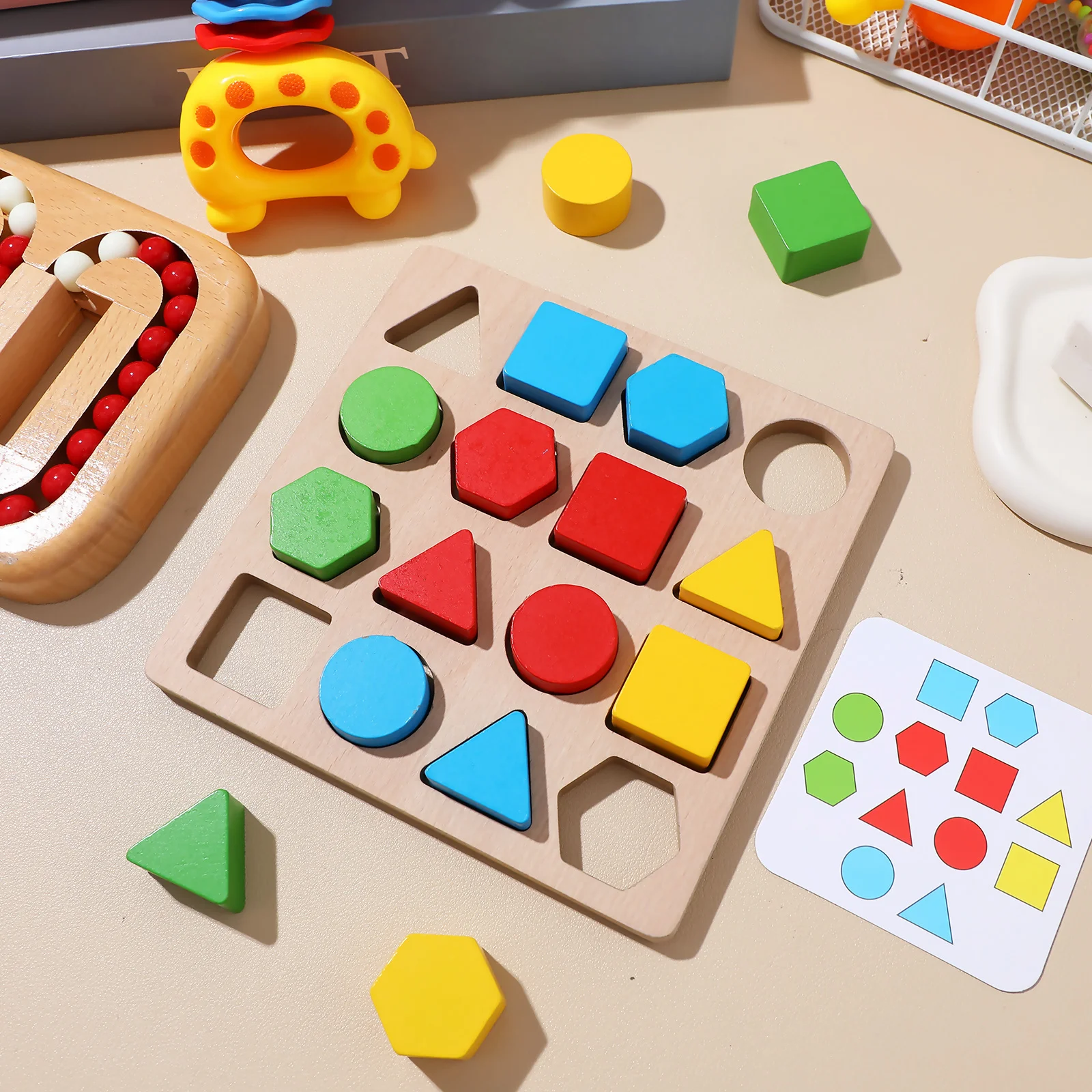 

1 Set Wooden Maze Puzzle For Seniors Geometric Cognitive Brain Teaser Game Activity Board Puzzles For Elderly Adults Dementia