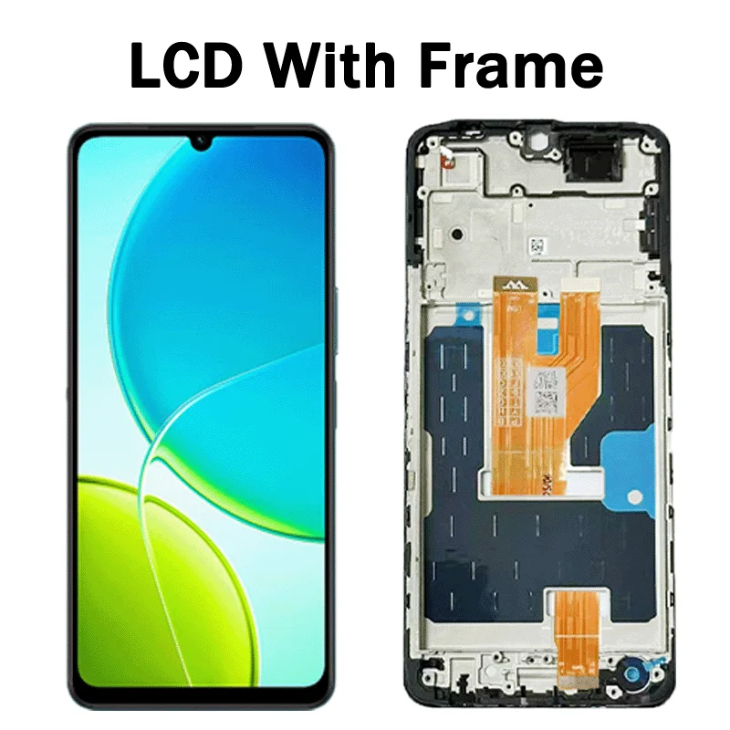 Wysokiej jakości wyświetlacz Y04 o przekątnej 6,74 cala do VIVO Y04 V2430, ekran dotykowy LCD z digitizerem, zamiennik wyświetlacza LCD do Vivo Y19e. — zdjęcie produktu 4