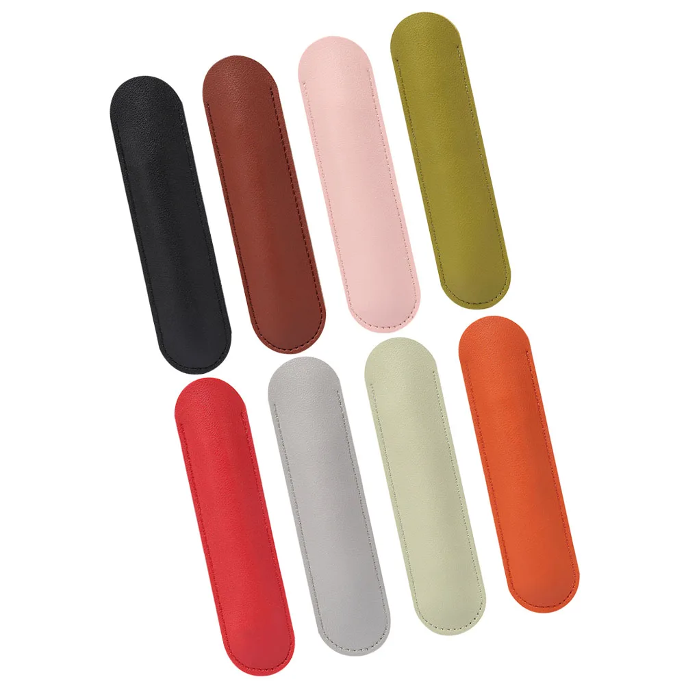 

8Pcs Fountain Pen Sleeve PU Pen Storage Pouch Protective Case for Writing Instruments Portable Business Trip Accessory
