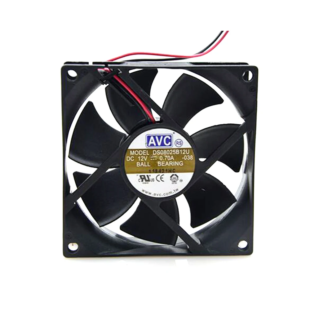 

8025 8CM DS08025B12U 12V 0.70a 8cm Motherboard 4-Pin Temperature Control Cooling Fan