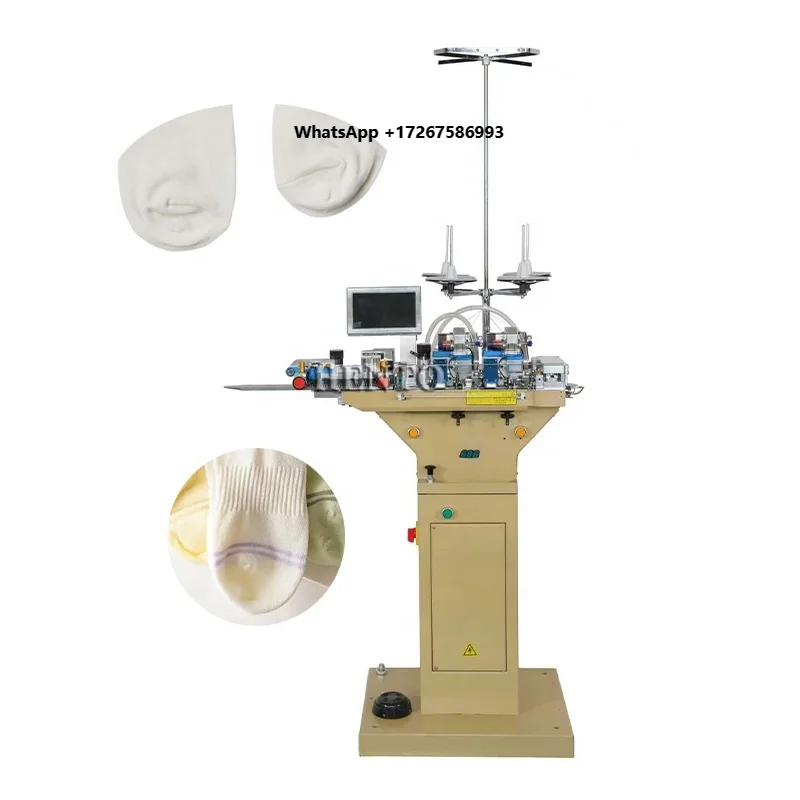 Industrial Computerized Toe Socks Knitting Machine / Toe Closing Sock Knitting Machines / Socks Toe Linking Machine