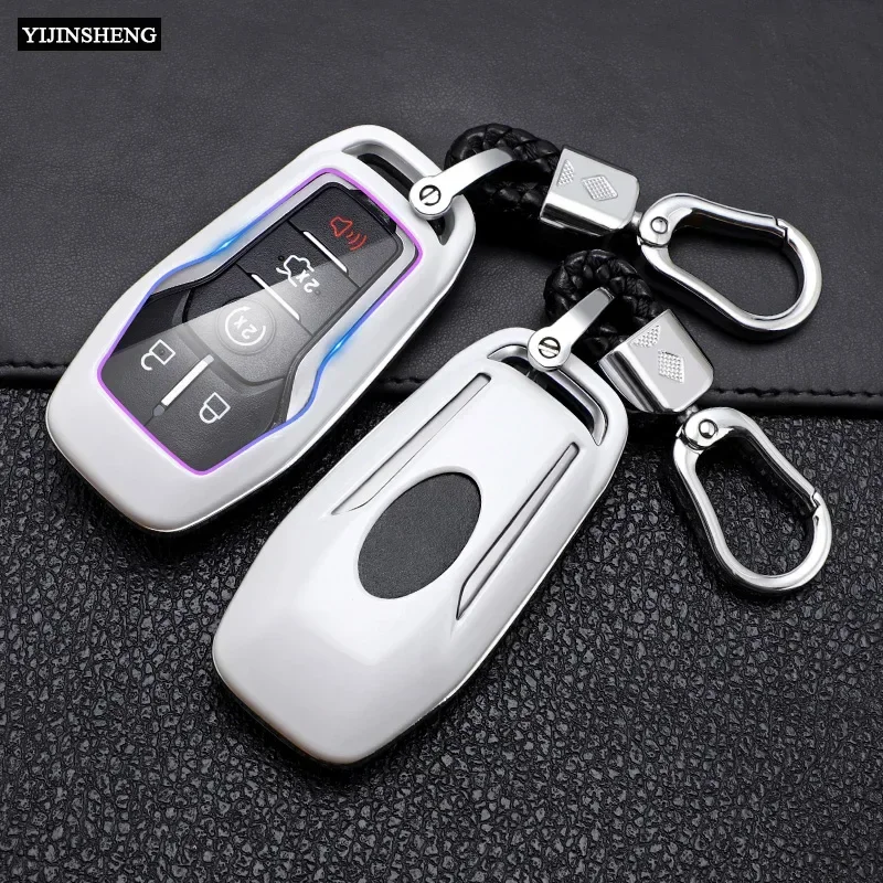 1x Pokrowiec na kluczyk samochodowy ABS do Forda Fusion Mondeo Mustang F-150 Explorer Edge Keyless Entry Smart key Protective Shell