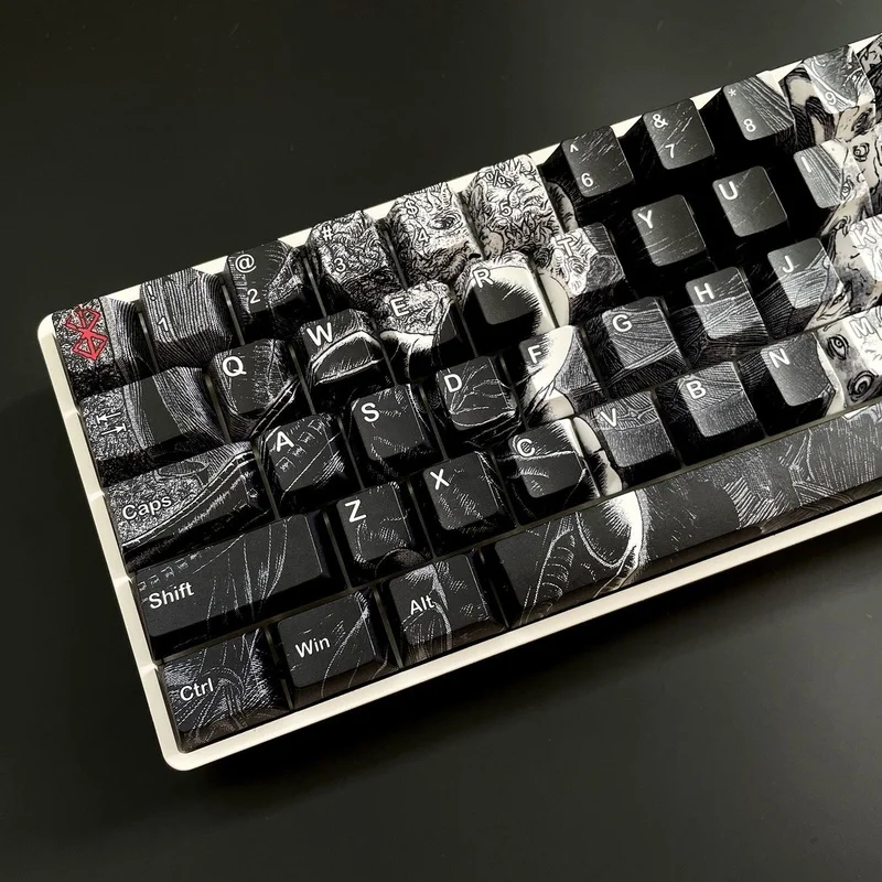 Keycaps Berserk Dark Freak Keycaps Berukir 87 Pasang Keycaps Berikut Cocok Untuk Wooting Ez63 Made 68 Dll